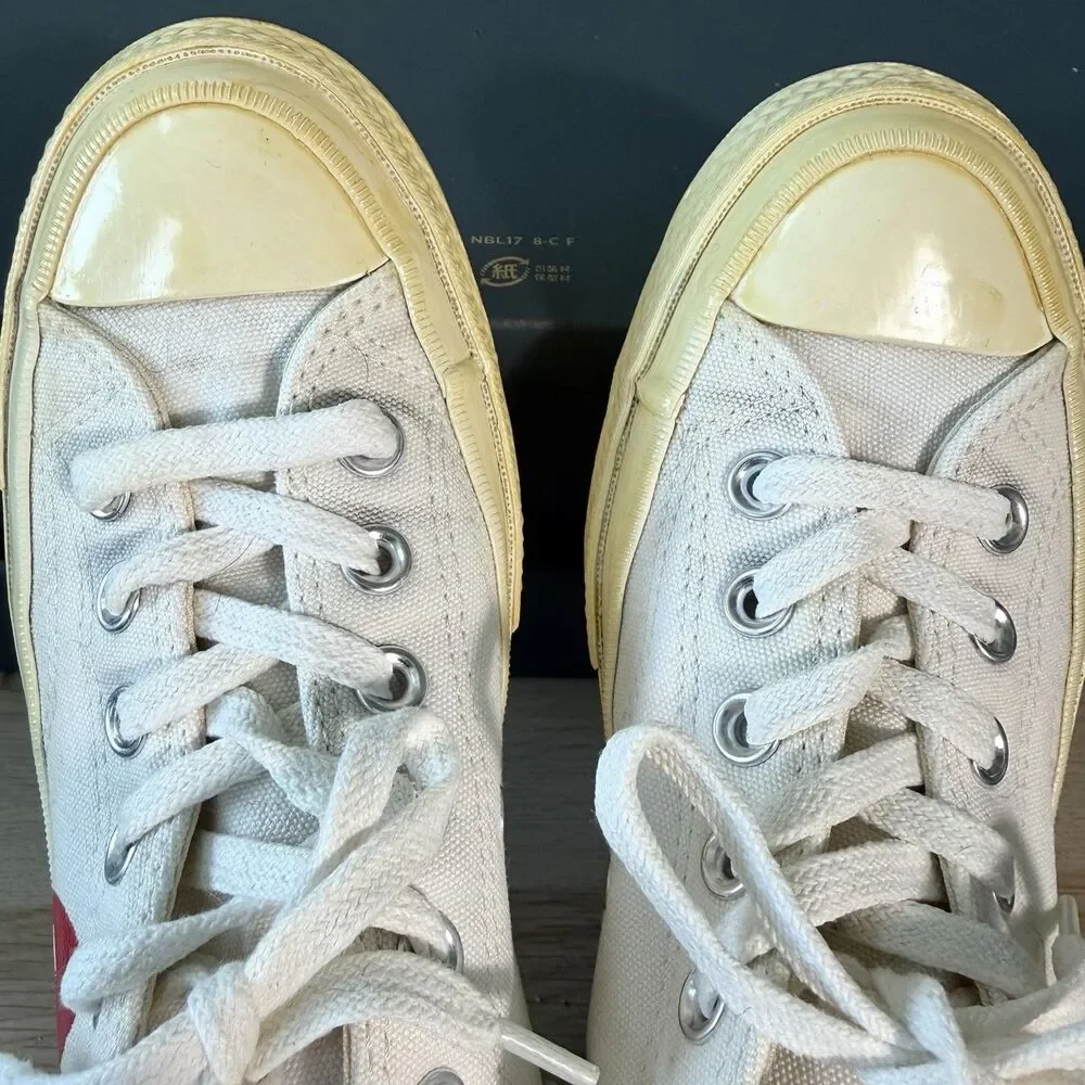 Converse Comme des Garcons CDG Play Low Tops Sneakers Women's Size 6.5